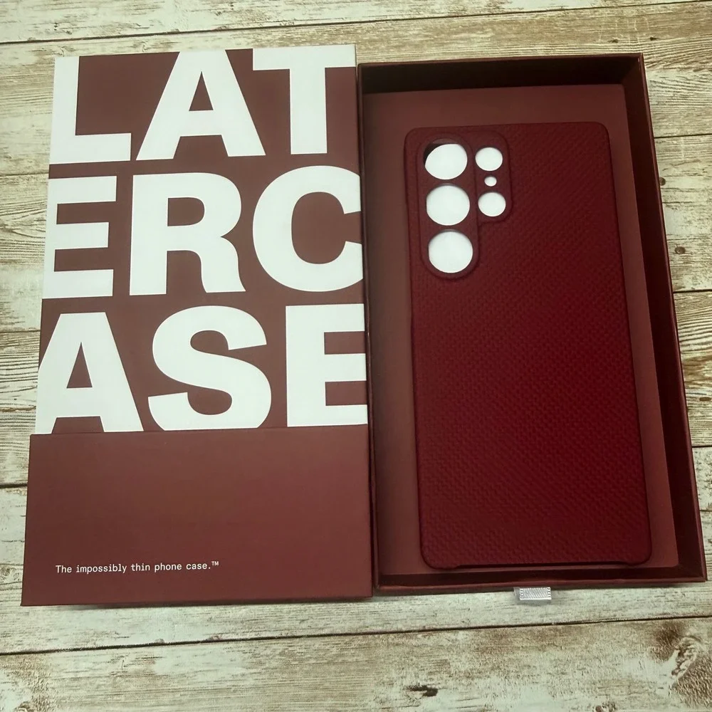 Latercase Crimson Phone Case for Samsung Galaxy S25‎ Ultra Impossibly Thin Red
